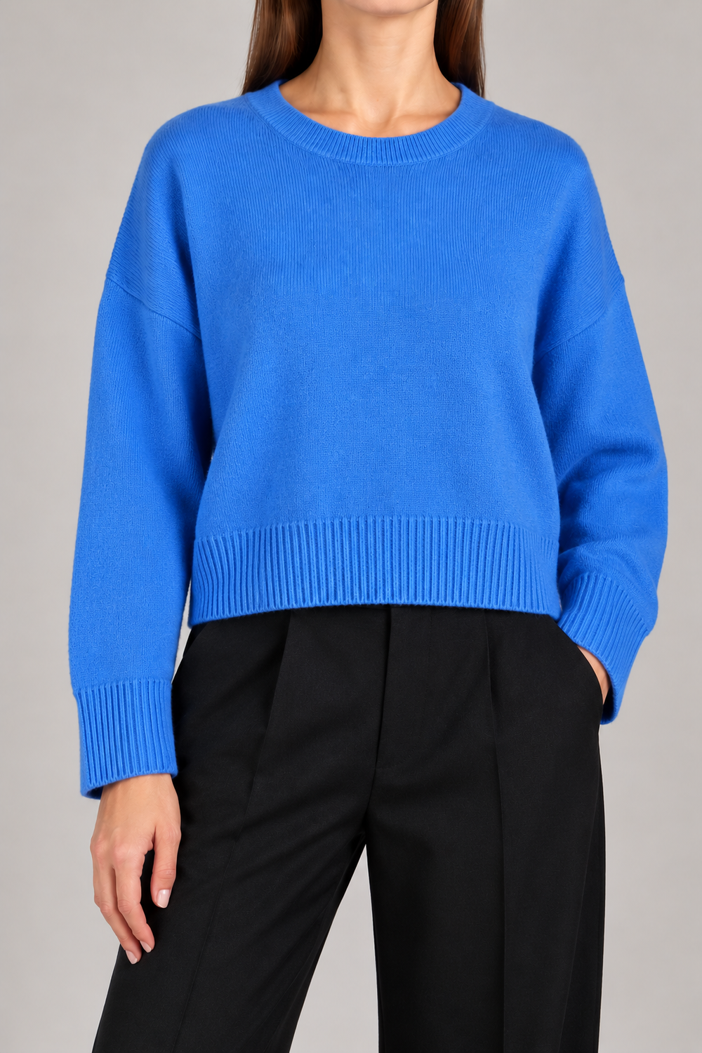 United Colors of Benetton – Pulover cropped din 100% lână