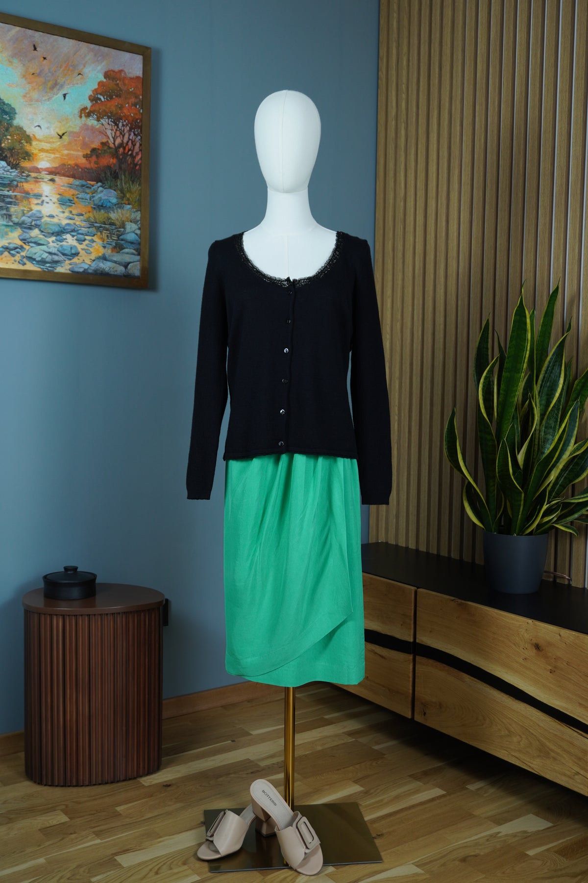Luisa Spagnoli — cardigan din 100% lână virgină, Made in Italy
