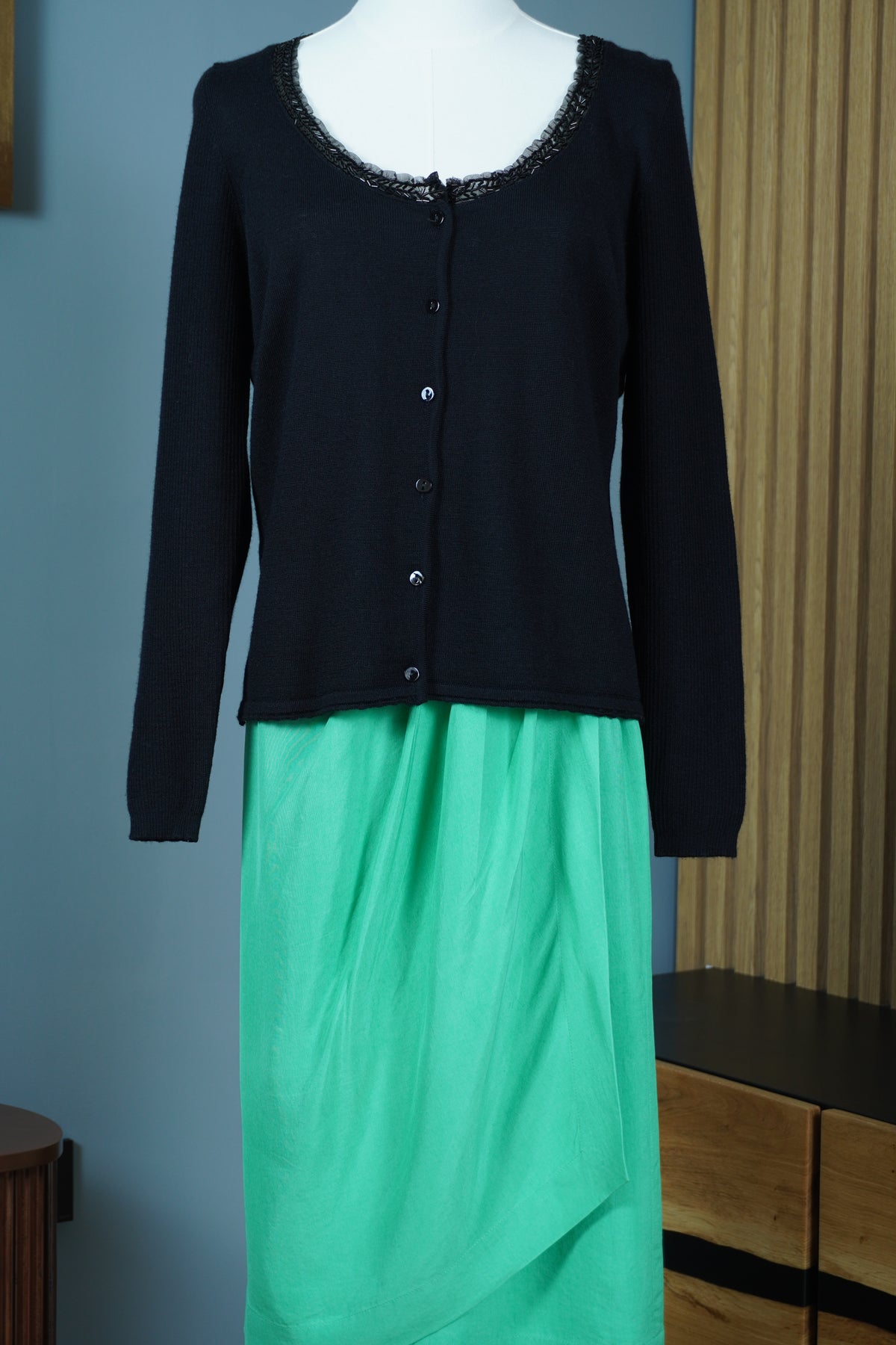 Luisa Spagnoli — cardigan din 100% lână virgină, Made in Italy