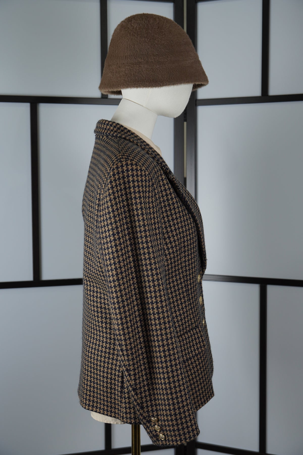 Oliver by Valentino — Vintage Pied-de-Coq Lambswool Blazer