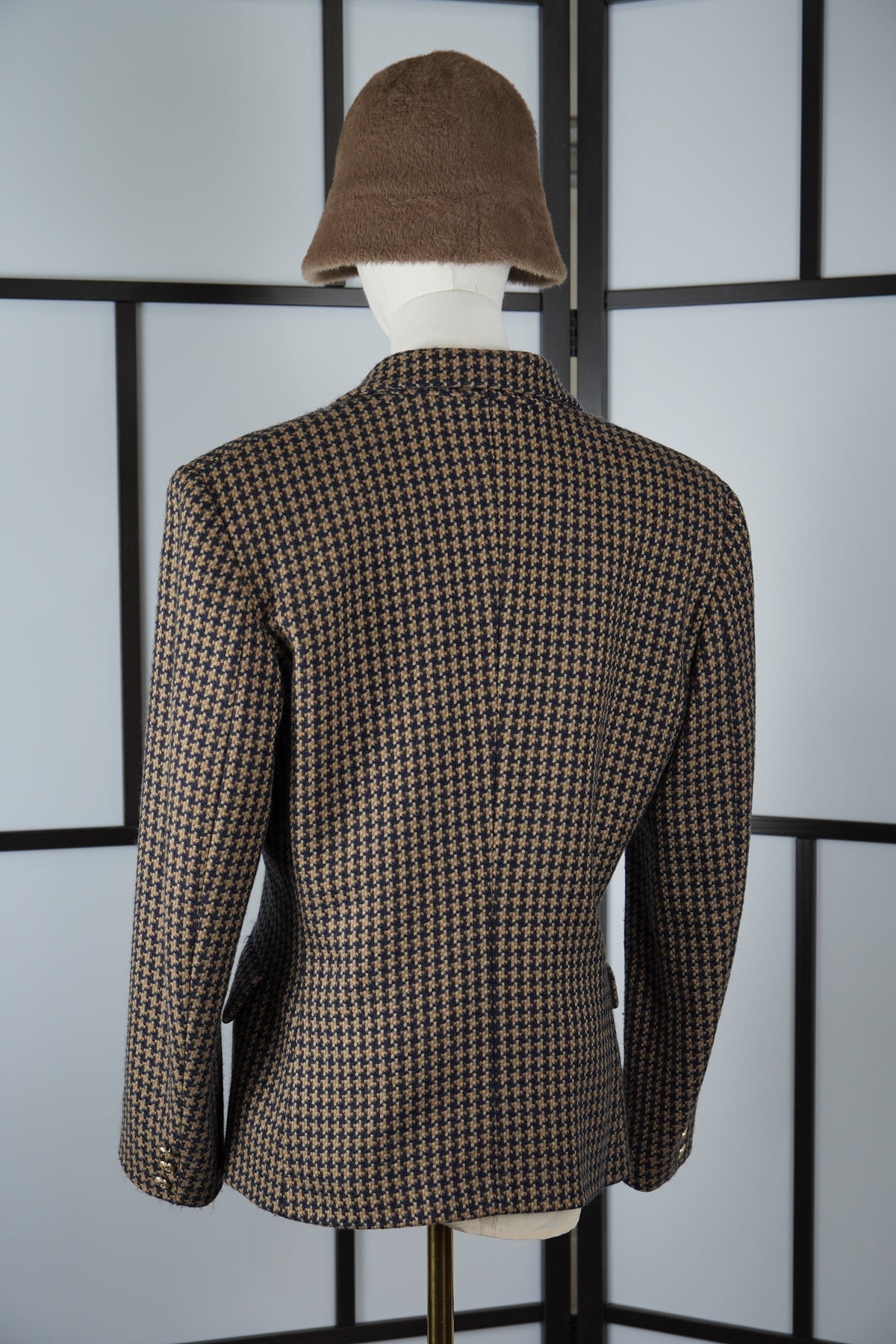 Oliver by Valentino — Vintage Pied-de-Coq Lambswool Blazer