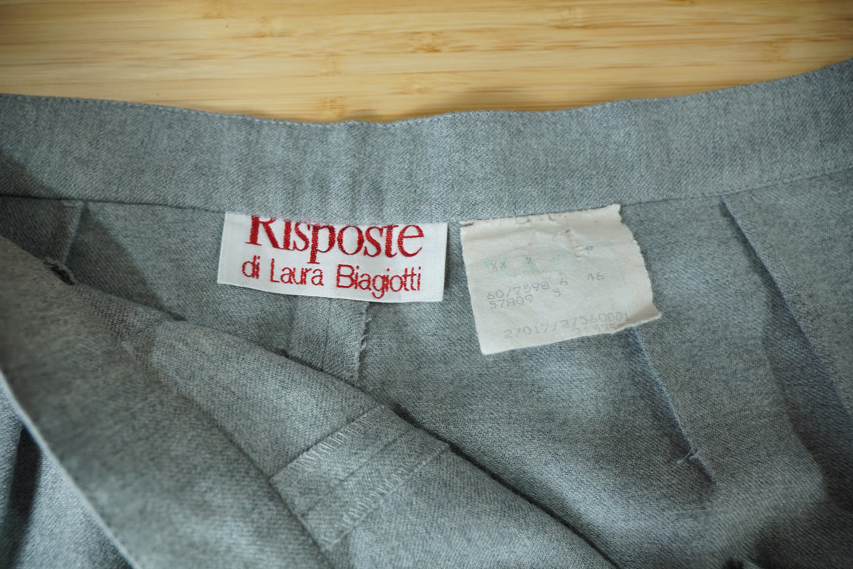 Riposte di Laura Biagiotti – Pantaloni vintage din 100% lână