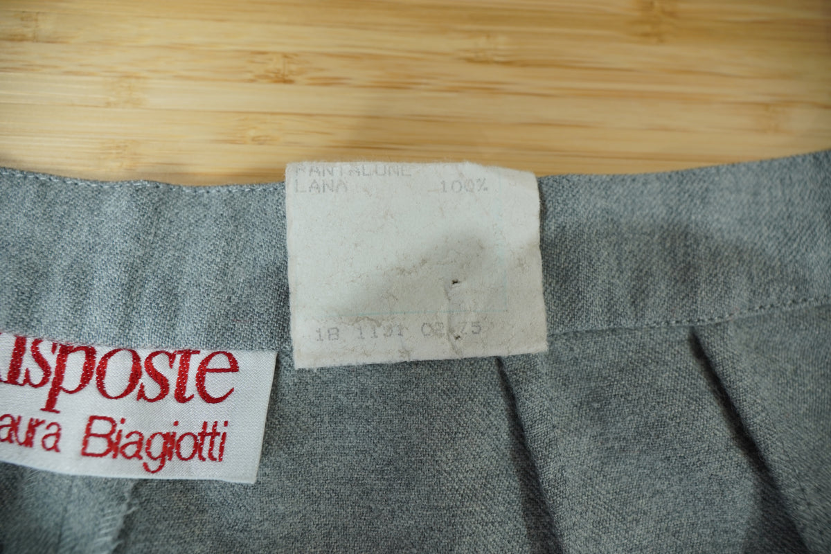 Riposte di Laura Biagiotti – Pantaloni vintage din 100% lână