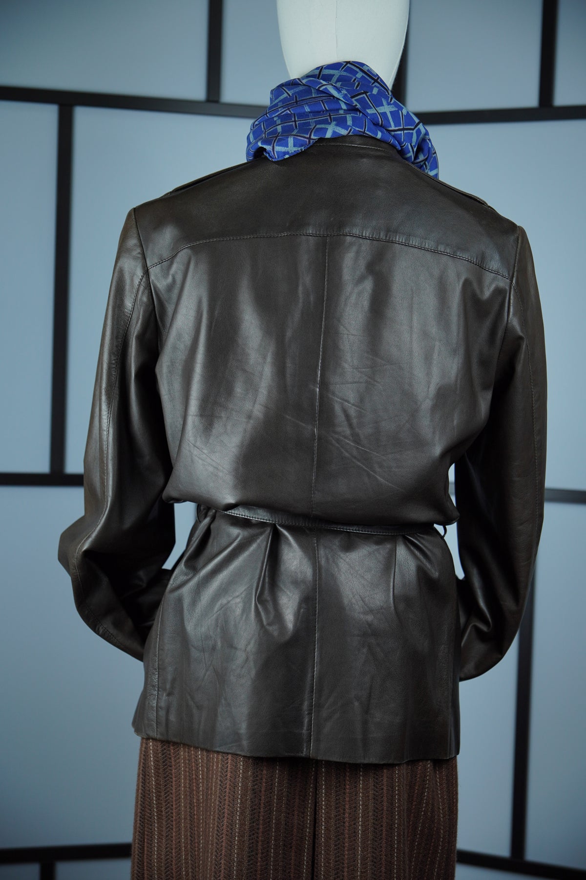 HUGO by Hugo Boss – Jachetă din piele de miel cu cordon
