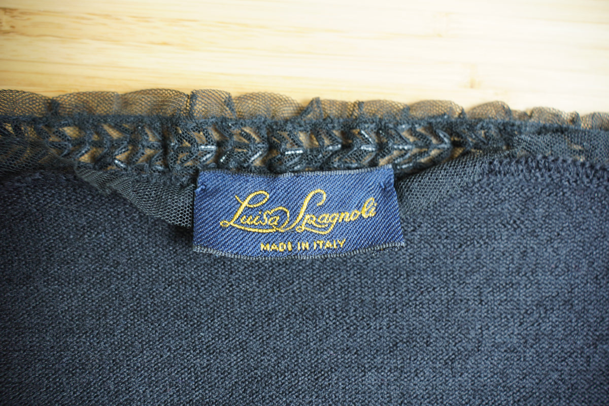 Luisa Spagnoli — cardigan din 100% lână virgină, Made in Italy