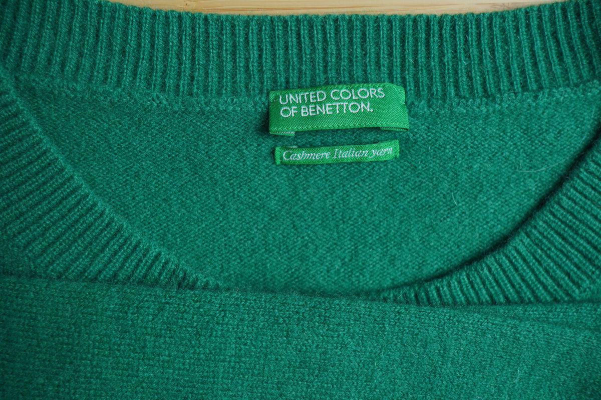 United Colors of Benetton – Pulover din cașmir cu detalii metalice