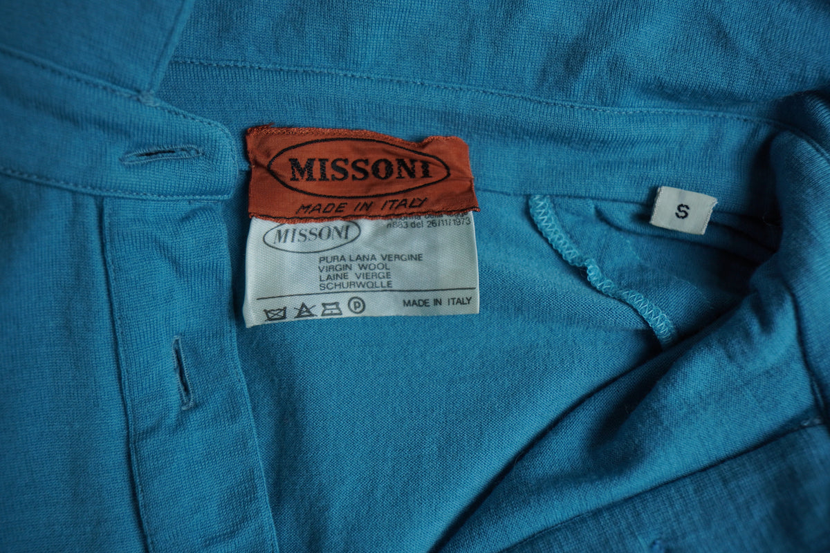 Missoni Vintage — polo din lână virgină | Made in Italy | cca. anii ’80
