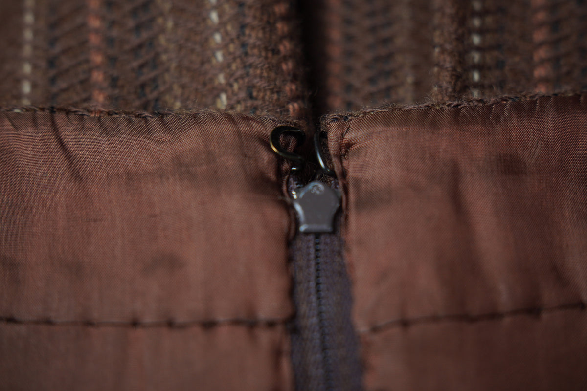 Louis Féraud Vintage – fustă midi din 100% lână virgină