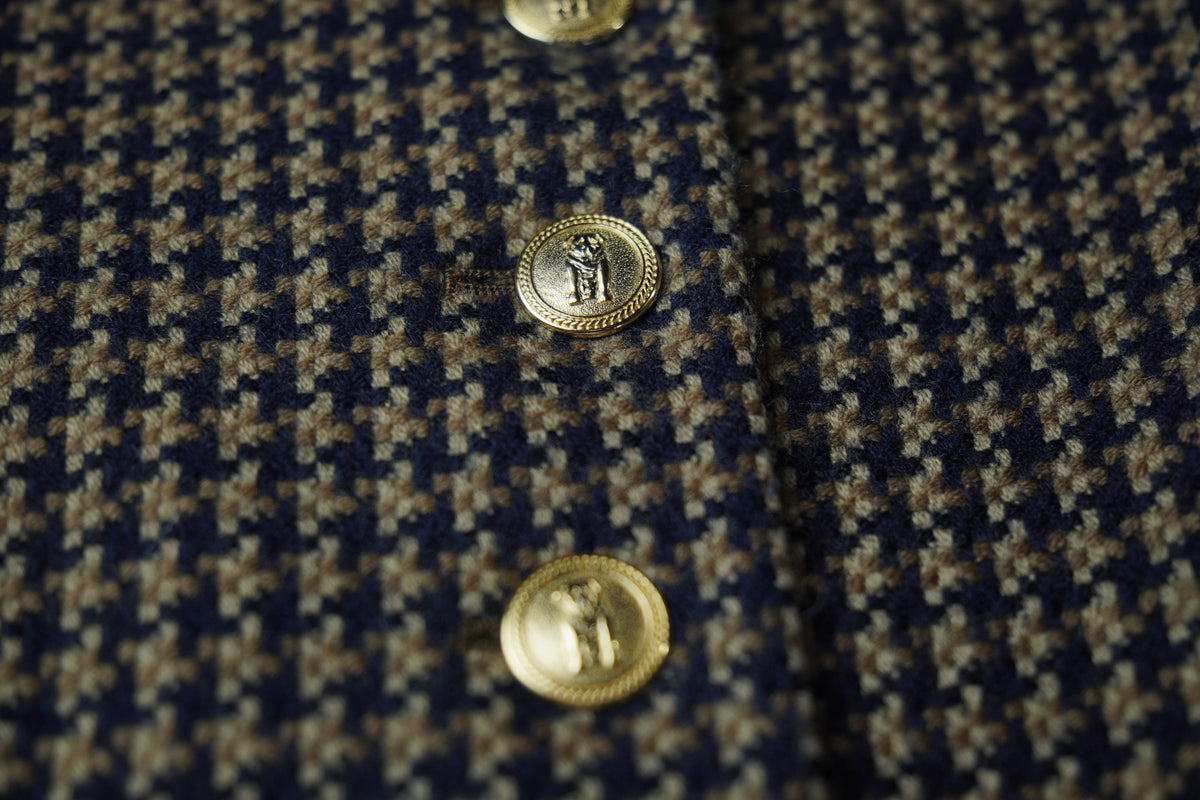 Oliver by Valentino — Vintage Pied-de-Coq Lambswool Blazer