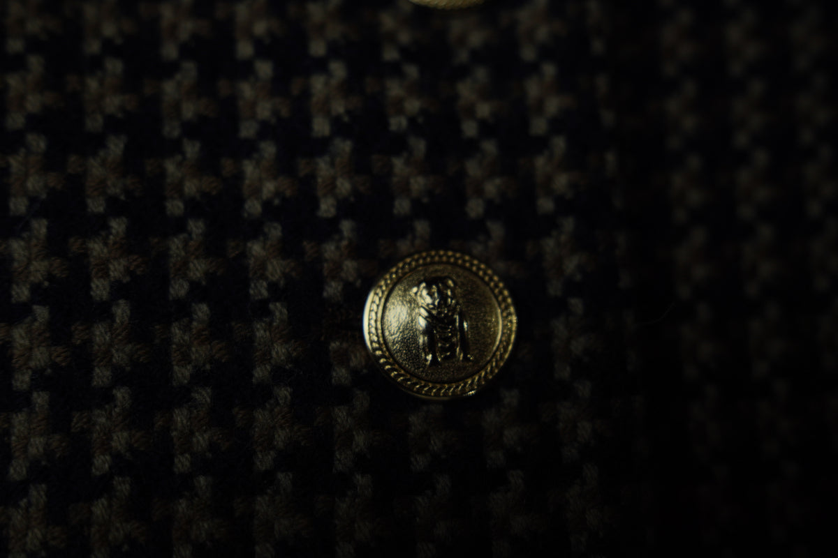 Oliver by Valentino — Vintage Pied-de-Coq Lambswool Blazer