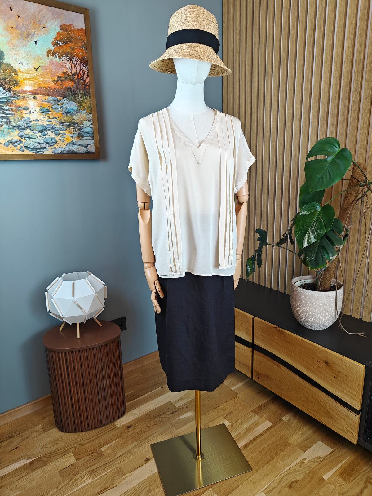 Luciano Soprani – Top vintage oversized din 100% in