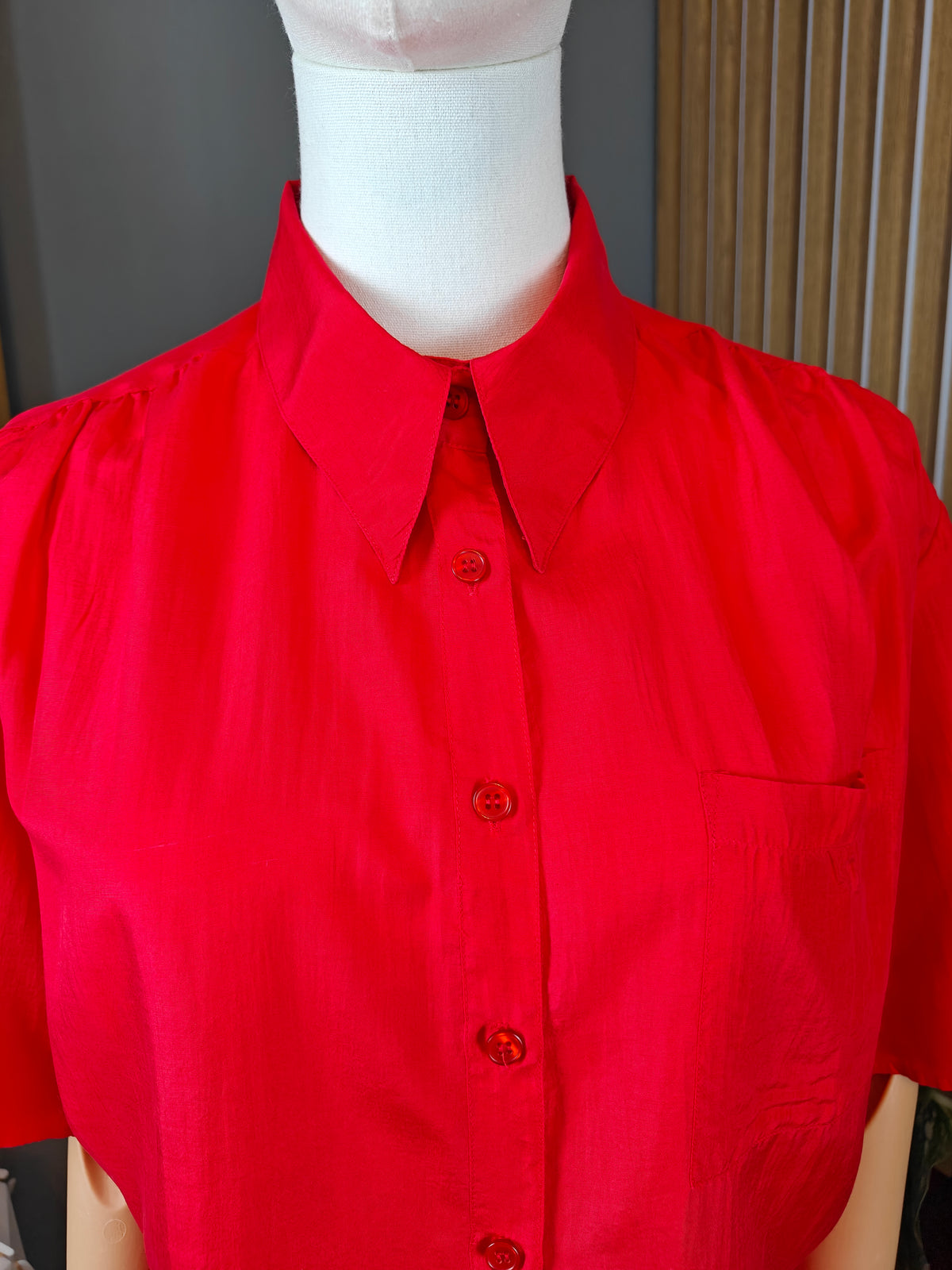 Vintage – Cămașă oversized din 100% mătase