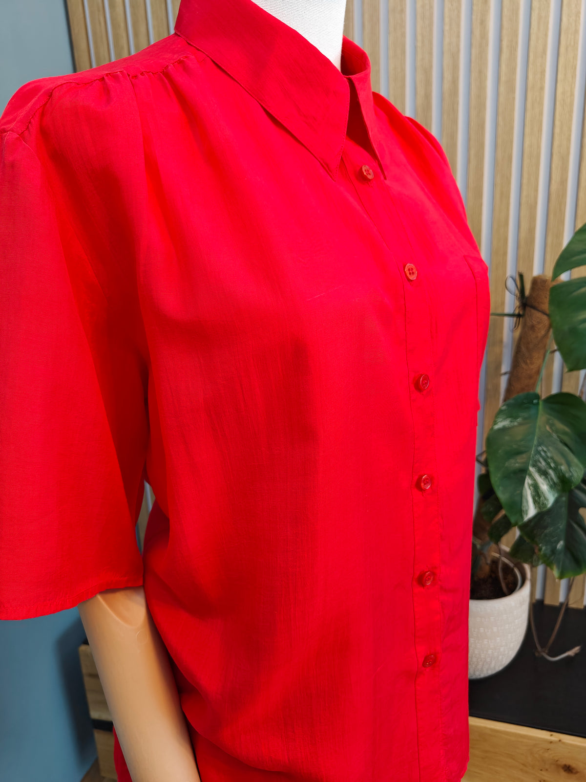 Vintage – Cămașă oversized din 100% mătase