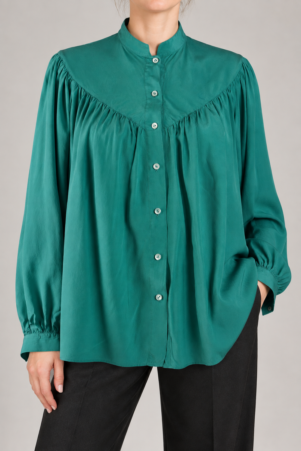 Mariella Ami Roma – Cămașă vintage din 100% mătase